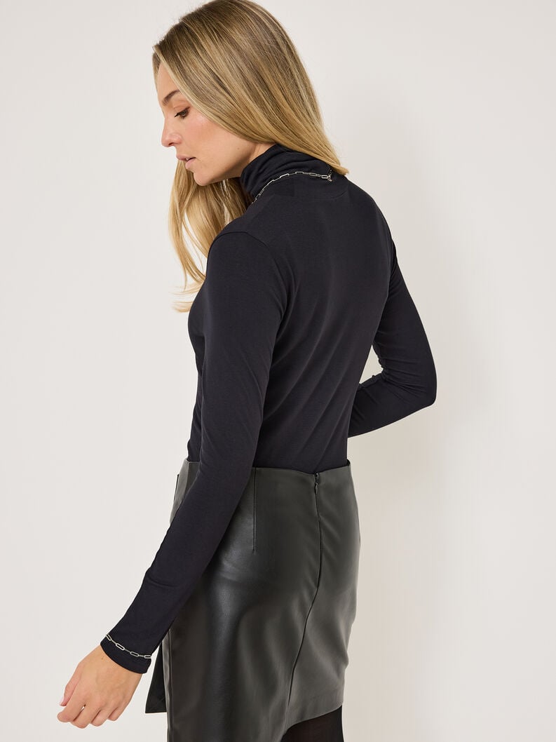 col polo en jersey - noir taw1011-80009 acheter tamaris shirts tops en ligne